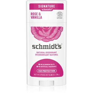 Schmidt's Rose + Vanilla aluminium-free deodorant stick 75 g