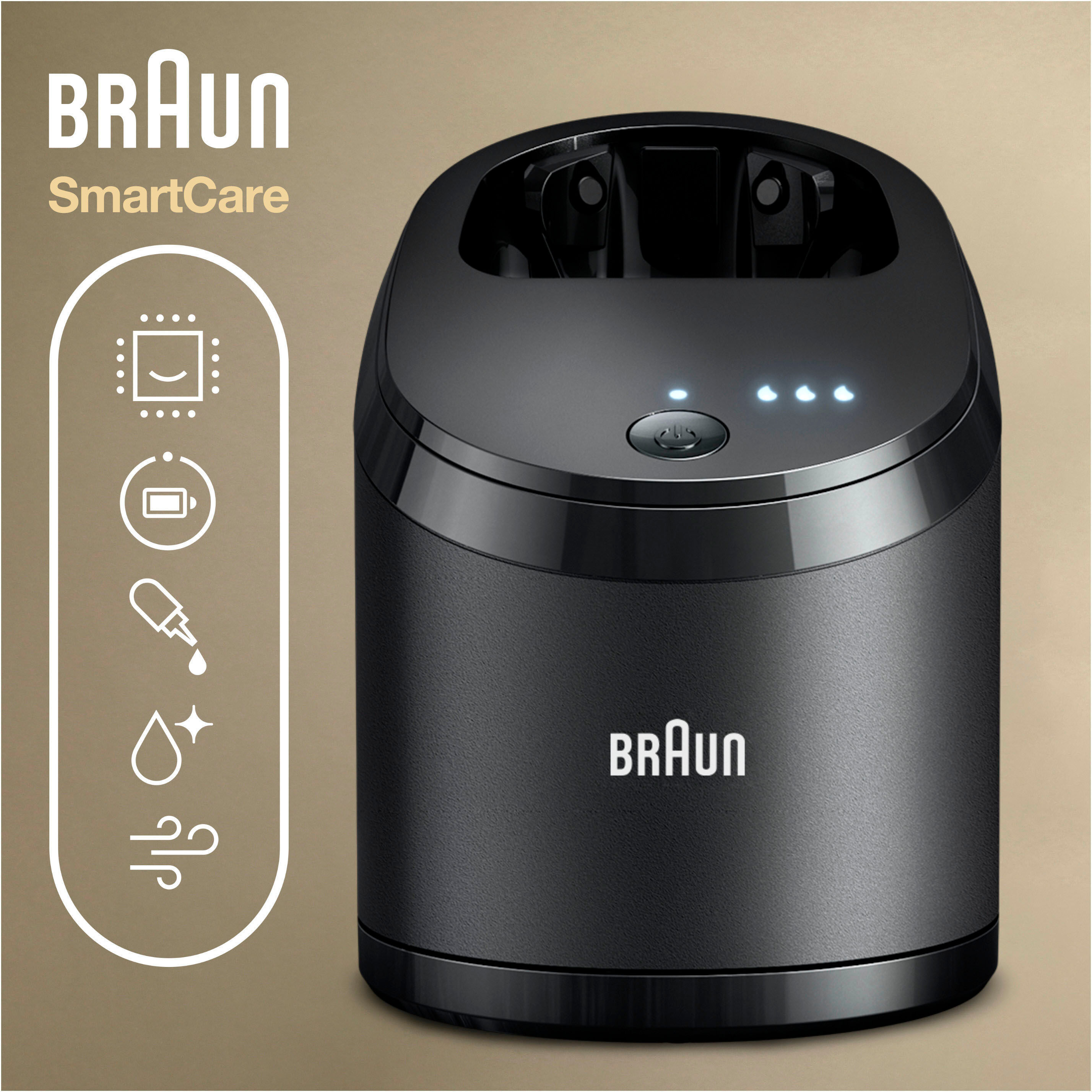 Braun Rasierer-Reinigungsstation »Reinigungsstation Series 8&9«, Intelligente... schwarz