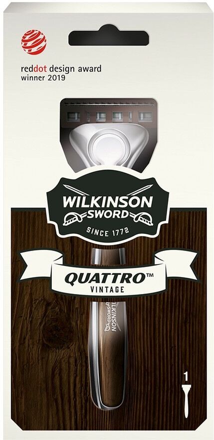 Wilkinson Quattro Wilkinson Sword Quattro Herren Rasierer Vintage Edition mit 1 Rasierklinge 1 Stk.