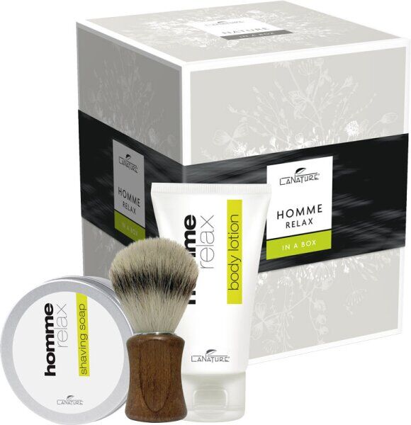 LaNature Geschenkbox Homme Relax Vegan Shaving Box Rasierset