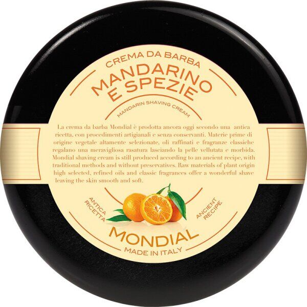 Mondial Luxury Shaving Cream Plexi Bowl 150 ml Mandarino E Spezie Ras