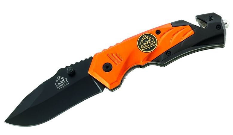 Puma Knives rettungsmesser 20,2 cm rostfreier Stahl/Aluminium schwarz/orange