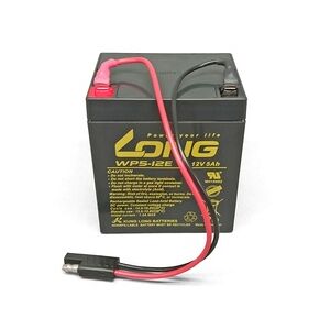 Kung Long Blei Akku AGM 12V 5 Ah WP5-12E zyklenfest mit Stecker für Rasenmäher z.B. Sabo 43-Vario E Toro Briggs Stratton