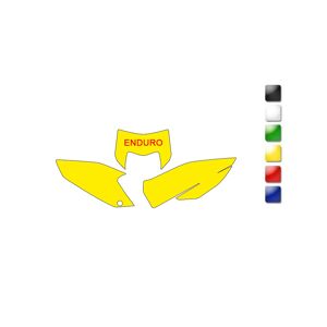 Blackbird Husqvarna TE-FE 125&+; gelbe Plattenhintergründe - gelb -  - unisex