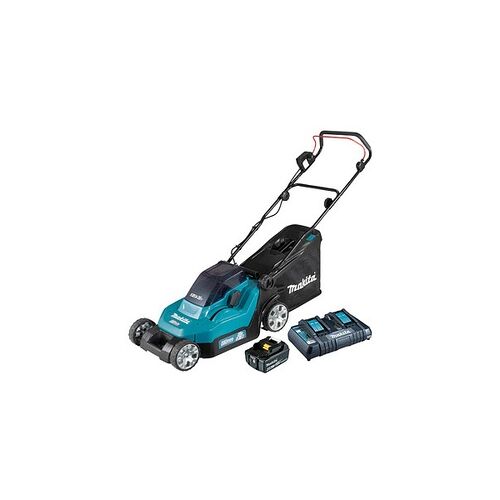 makita DLM382PM2 Akku-Rasenmäher 18,0 V für bis zu 560 m2, mit 2 Akkus