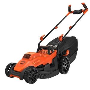 Black & Decker BEMW461BH-QS Tondeuse à Gazon Filaire 6 Hauteurs, 1400 W, Orange, 34 cm, Plæneklipper