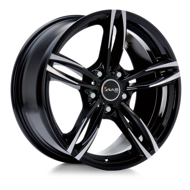 Avus Af15 7,5x17 5x112 Et35 66.6 Black Mate - Llanta De Aluminio