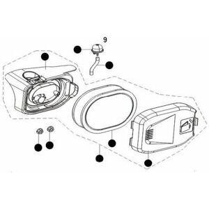 Husqvarna Kit boitier filtre à air moteur tondeuse Mc Culloch - Publicité