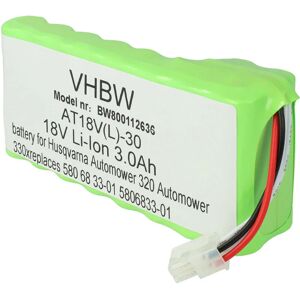 1x Bloc de batteries compatible avec Husqvarna Automower 435X awd robot tondeuse (3000mAh, 18V, Li-ion) - Vhbw - Publicité