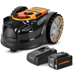 Robot Tondeuse à Gazon 250m2 sans fil avec Batterie DM15 LAWNMASTER - Publicité