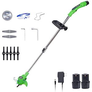 WSMYGS Coupe-Herbe sans Fil Tondeuse à Gazon électrique Tondeuse à Gazon électrique rotative 12 V Machine de Tonte de Maison de Jardin Portable Rechargeable Outils de Taille de désherbage de Jardin - Publicité