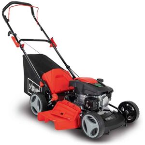 Scheppach Tondeuse à Gazon Thermique MP150-46   3,5CV   Largeur de Coupe 46cm   Réglage Hauteur sur 7 Positions   Panier de 55L   Ejection latérale & Fonction Mulching - Publicité