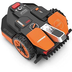 WORX Robot Tondeuse connecté LANDROID Vision 800 m² WR208E.1 (sans Installation de Fil périphérique, évite Obstacles, tond près des Bordures, multizone, réglage Via APP, tond sous la Pluie) - Publicité