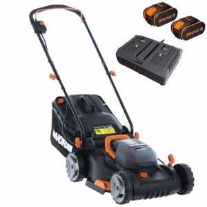 Worx Tondeuse à gazon électrique à batterie Worx WG743E - 2X20V 4 Ah