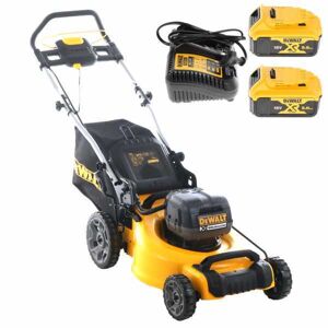 Tondeuse à gazon sur batterie DeWalt DCMW564P2-QW -2 Batteries 18V/5Ah - Largeur de coupe 48 cm - Publicité