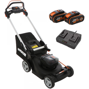 Worx Tondeuse tractée à batterie WORX NITRO WG749E - 40V / 4Ah - coupe de 46 cm