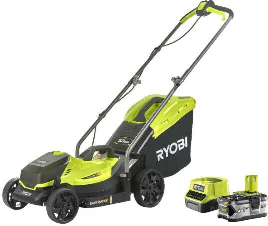 RYOBI Tondeuse poussée RYOBI 18V OnePlus LithiumPlus coupe 33cm - 1 batterie 4.0Ah