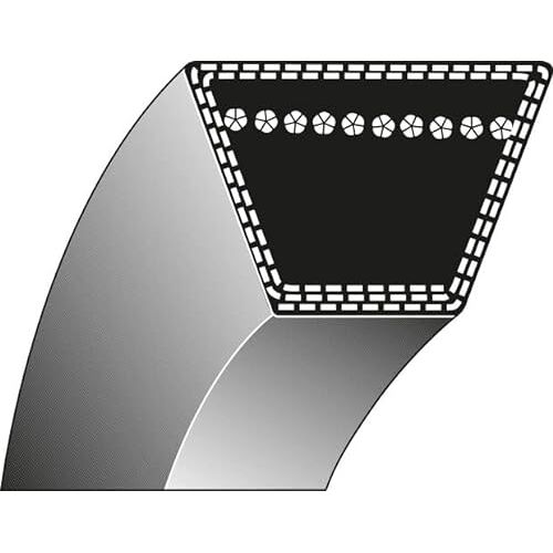 Ratioparts V-riem type 1-12,7 x 1975 voor zitmaaier grasmaaier