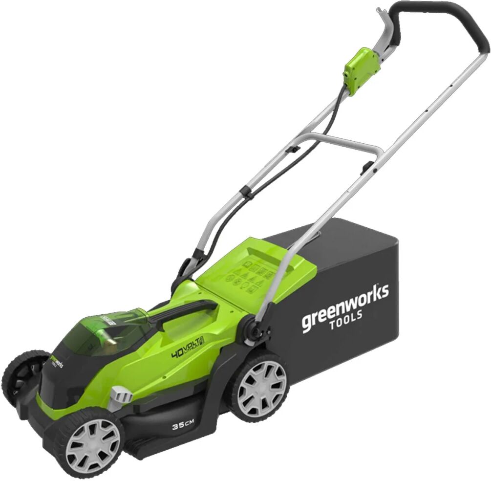 Greenworks Cortador de relva com 2x bateria 40V 2Ah G40LM35 2501907UC