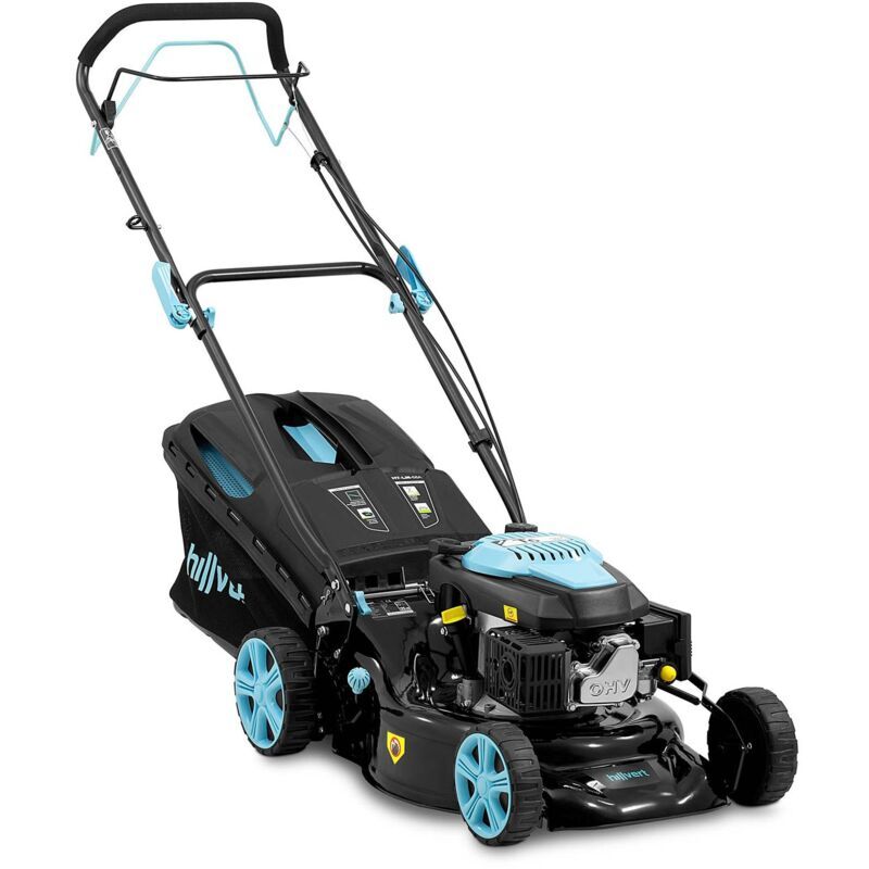 HILLVERT Petrol lawn mower Petrol mower Cutting width 45.7 cm 2.6 kW Wheel drive 7 steps