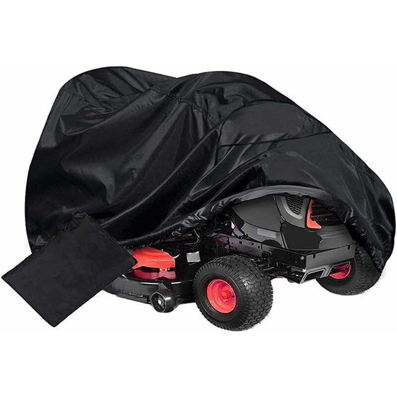 Riding Lawn Mower Cover, Garden Tractor Cover, Universal, Weatherproof, uv Resistant, Heavy Duty 420D Oxford Fabric (182x111x116CM) - Rhafayre