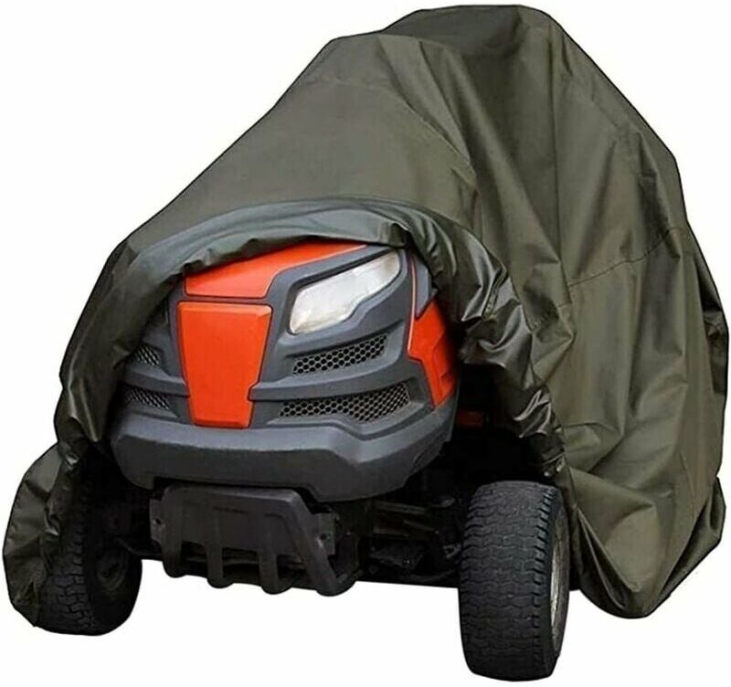 ALWAYSH Riding Lawn Mower Cover, Waterproof, Heavy Duty, Durable, uv and Water Resistant for Riding Garden Tractor Indoors and Outdoors (Color : Green, Size: