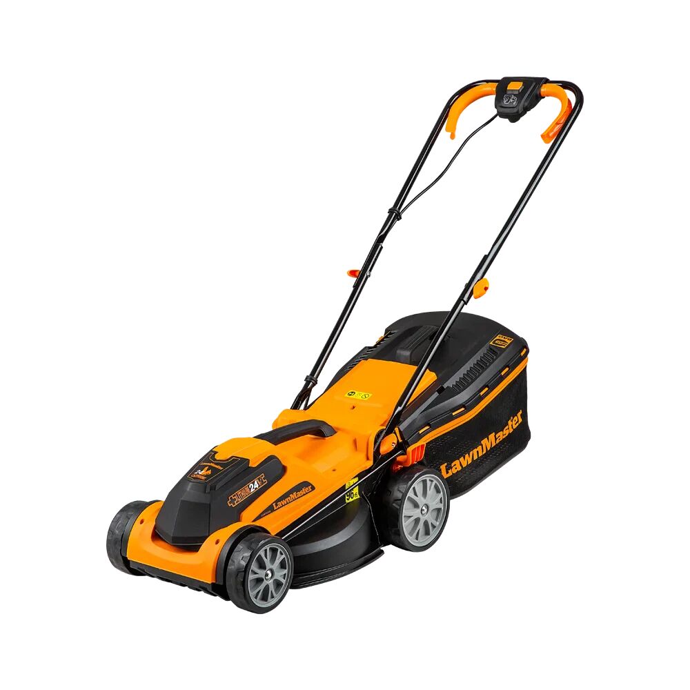 LawnMaster MX 24V 34cm   Cordless Lawn Mower with Spare Battery