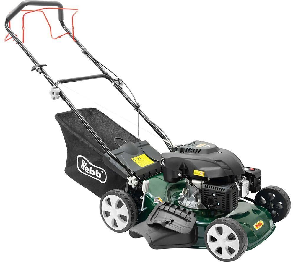 WEBB Classic WER460SP Rotary Lawn Mower - Black & Green