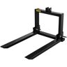 VEVOR 3 Point Hitch Pallet Fork 2000lbs, Fork Attachment for Category 1 Tractor, 25.5''x22''x41'', Steel Tractor Heavy Equipment Attachment, for Tractor, Skid Steer Loader