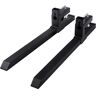 VEVOR Pallet Forks, 1500 Lbs Clamp on Pallet Forks 43" Total Length, Tractor Bucket Forks, Heavy Duty Pallet Forks for Tractor Attachments, Skid Steer, Loader Bucket