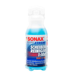 Sonax GmbH SONAX ScheibenReiniger XTREME 1:100, Reinigungskonzentrat mit frischem Duft für die Scheibenwaschanlage im Sommer, 25 ml - Flasche