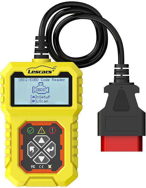 Lescars OBD2-Diagnosegerät OD-150.rw zum Auslesen und Löschen von Fehlercodes