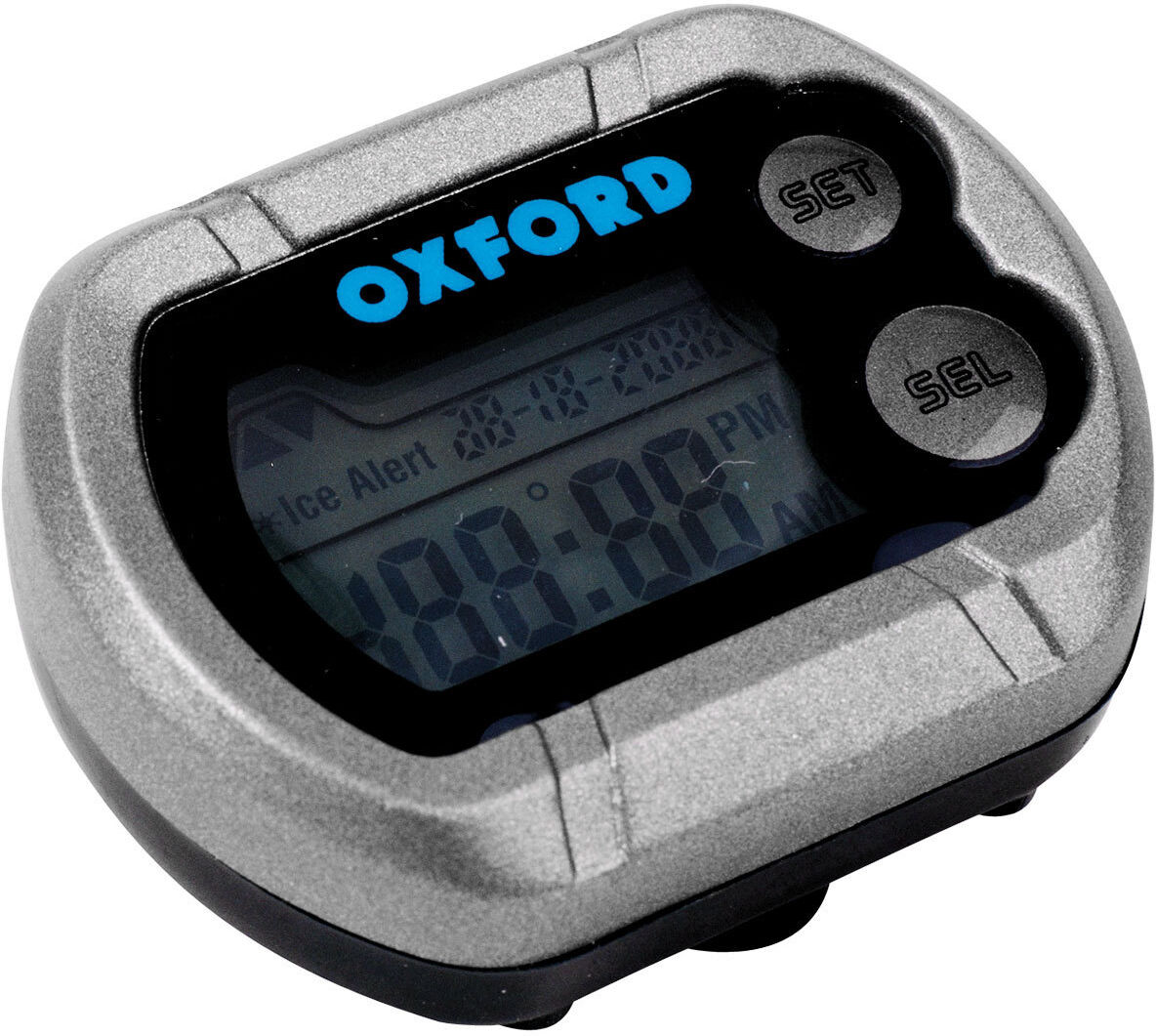 Oxford Deluxe Motorrad Digitaluhr Einheitsgröße Schwarz