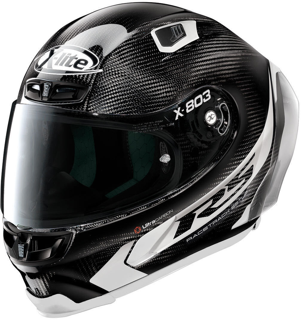 X-Lite X-803 RS Ultra Carbon Hot Lap Helm 2XS Schwarz Weiss