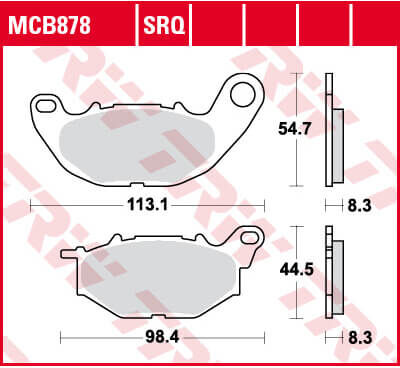 TRW Lucas Bremsbelag MCB878