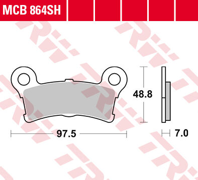 TRW Lucas Sinterbelag MCB864SH