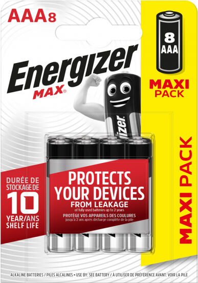 Energizer - Max AAA (LR03/E92) BP-8