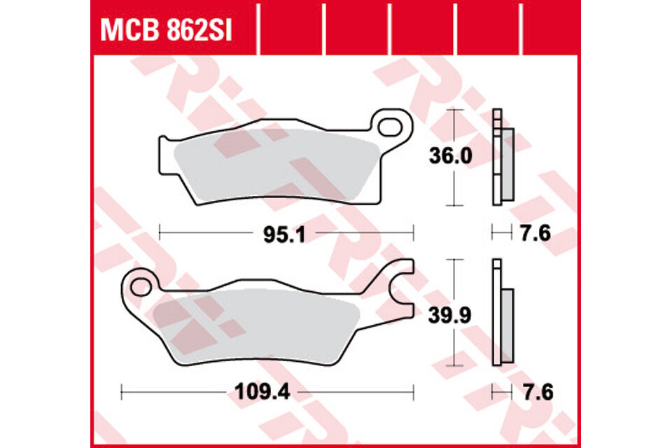 TRW Lucas Offroad slinuté povlak MCB862SI