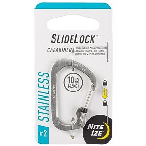 Nite Ize Karabiner Carabiner Slide Lock, silber, 2, NI-CSL2-11-R6