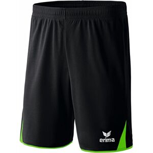 Erima Kinder Shorts 5-Cubes, Schwarz/Green, 152, 615402