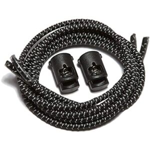 IBUNGEE LACES Speedlaces Schnürsenkel iBungee, elastisch schwarz Reflective Black 96,5 cm