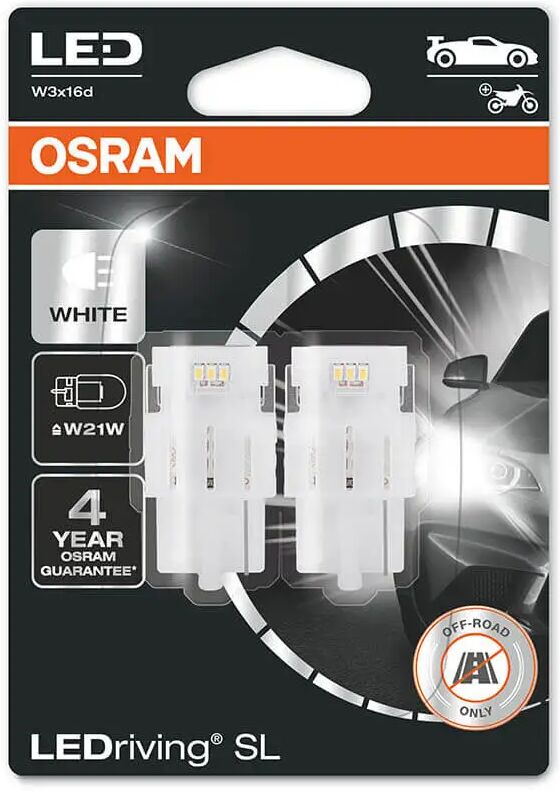 Osram Ledriving Sl W21w Rød (Sett)