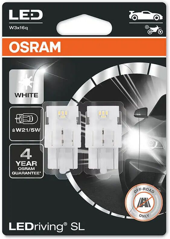 Osram Ledriving Sl W21/5w 6000k (Sett)