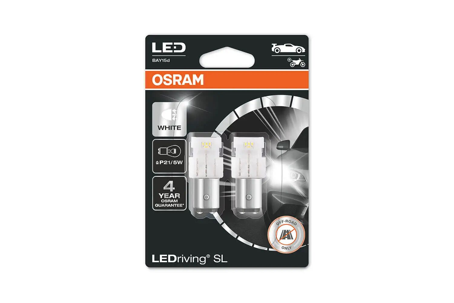 Osram Ledriving Sl P21/5w 6000k (Sett)