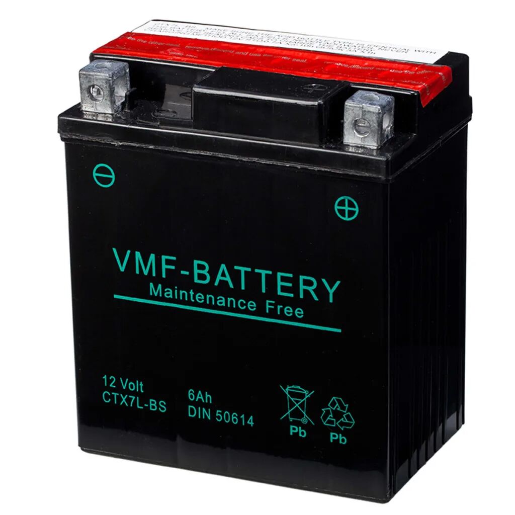 VMF Powersport Liquifix Batteri 12V 6Ah MF YTX7L-BS