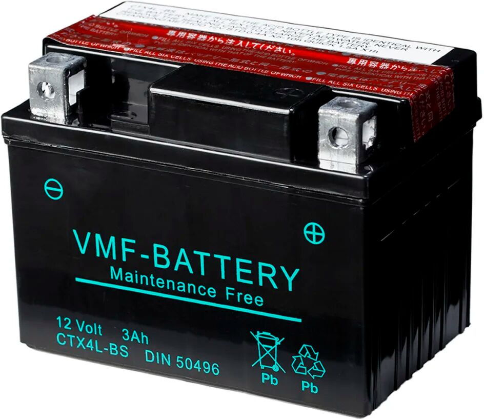 VMF Powersport Liquifix batteri 2 V 3 Ah MF YTX4L-BS