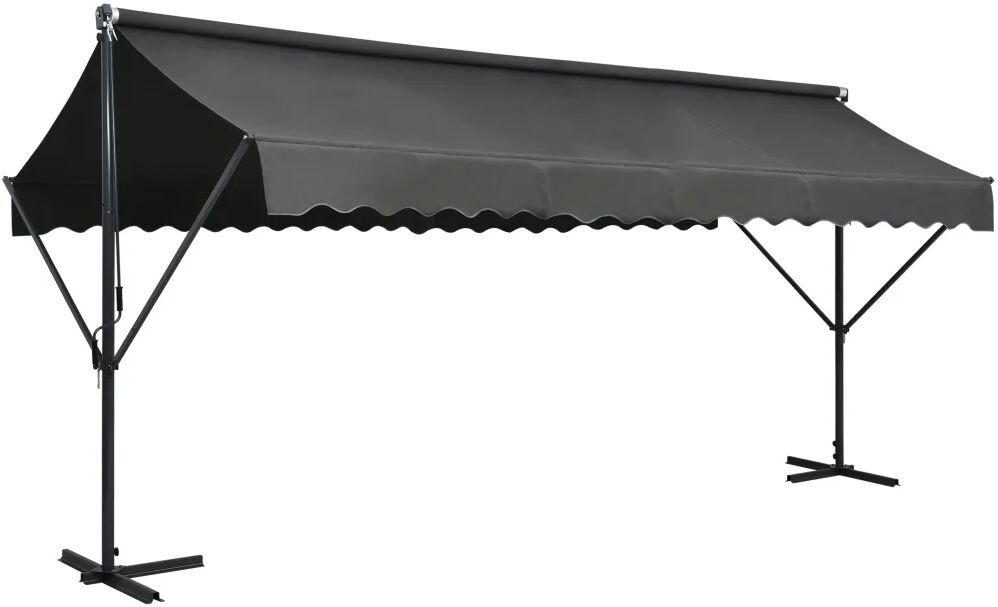 vidaXL Frittstående markise 500x300 m antrasitt