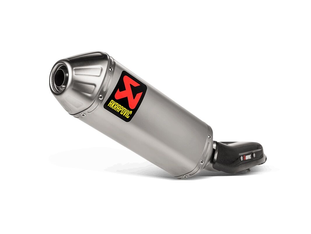 Akrapovic Slip-On Linje Titan Bakre Lyddemper  Sølv