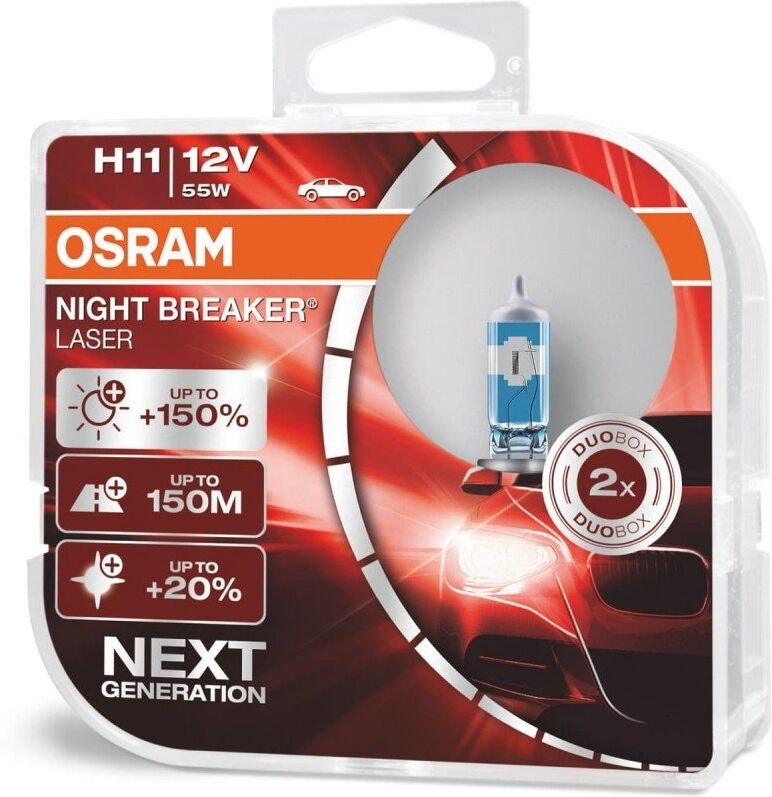 Osram 64211nl Night Breaker Laser H11 55w 12v Pgj19-2 Hcb 2-Box