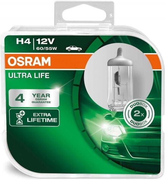 Osram 64193ult Ultra Life H4 60/55w 12v P43t Hcb 2-Box